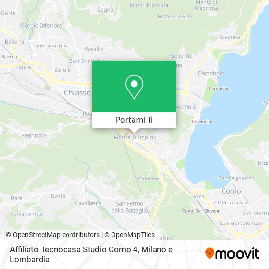 Mappa Affiliato Tecnocasa Studio Como 4