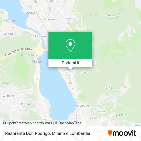 Mappa Ristorante Don Rodrigo