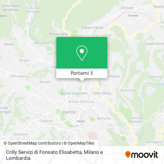 Mappa Crilly Servizi di Fonsato Elisabetta