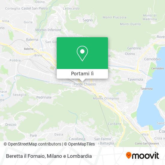 Mappa Beretta il Fornaio