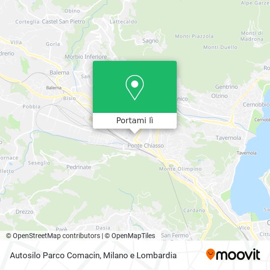 Mappa Autosilo Parco Comacin