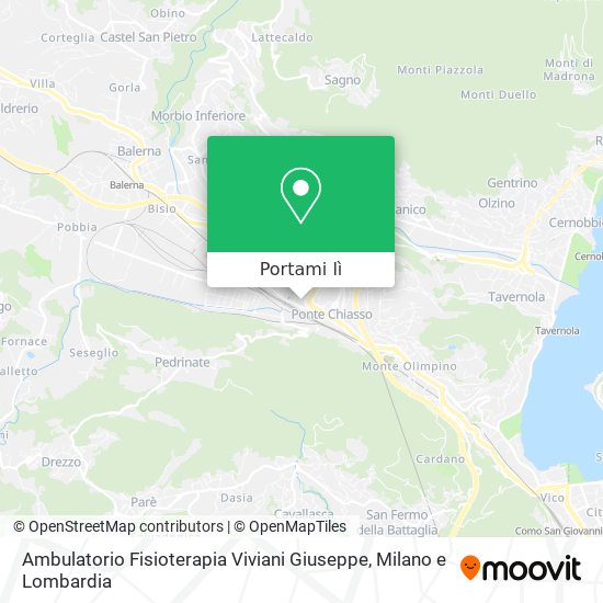 Mappa Ambulatorio Fisioterapia Viviani Giuseppe