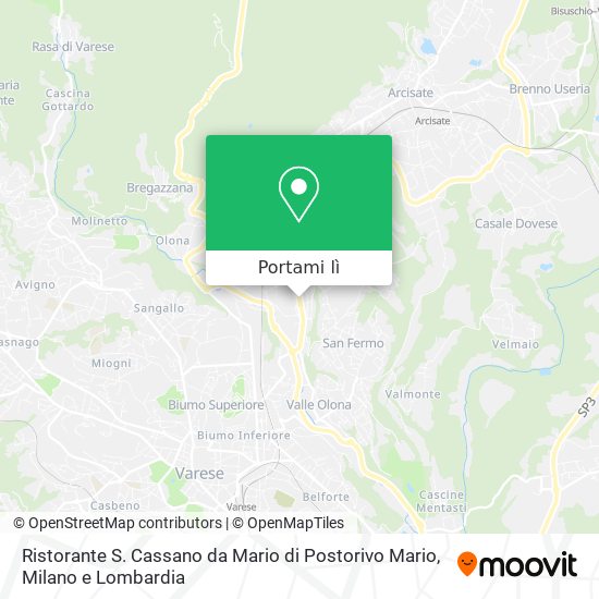 Mappa Ristorante S. Cassano da Mario di Postorivo Mario