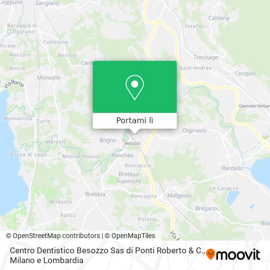 Mappa Centro Dentistico Besozzo Sas di Ponti Roberto & C.