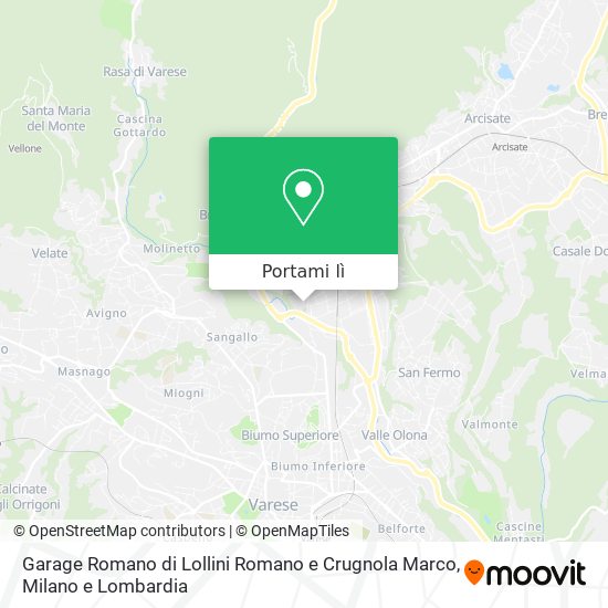 Mappa Garage Romano di Lollini Romano e Crugnola Marco