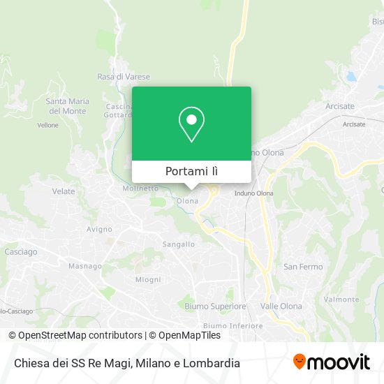 Mappa Chiesa dei SS Re Magi