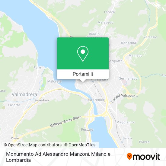 Mappa Monumento Ad Alessandro Manzoni