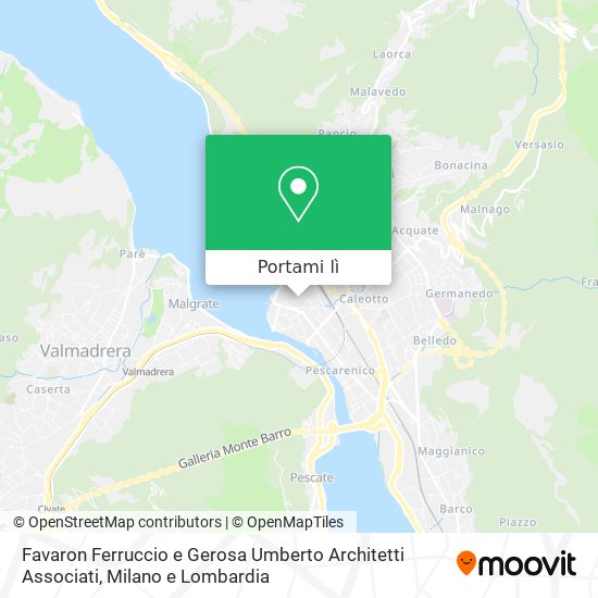Mappa Favaron Ferruccio e Gerosa Umberto Architetti Associati