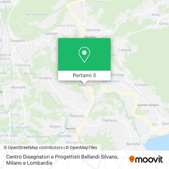 Mappa Centro Disegnatori e Progettisti Bellandi Silvano