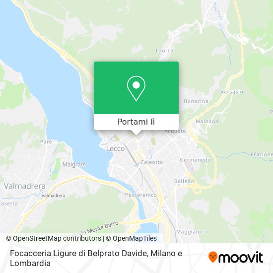 Mappa Focacceria Ligure di Belprato Davide