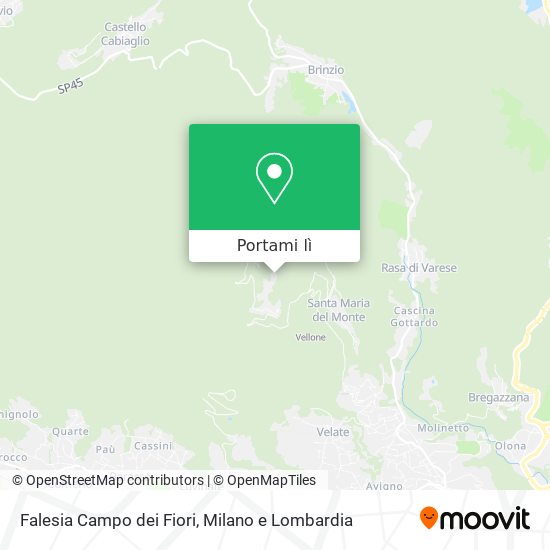 Mappa Falesia Campo dei Fiori
