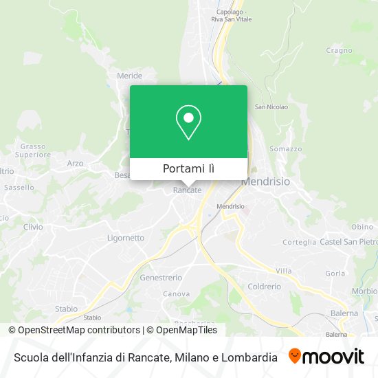 Mappa Scuola dell'Infanzia di Rancate