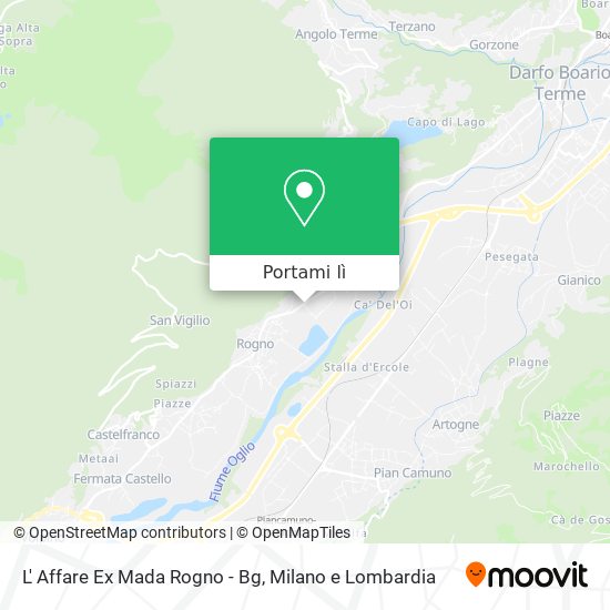 Mappa L' Affare Ex Mada Rogno - Bg