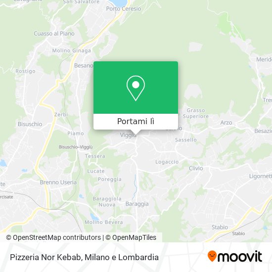 Mappa Pizzeria Nor Kebab