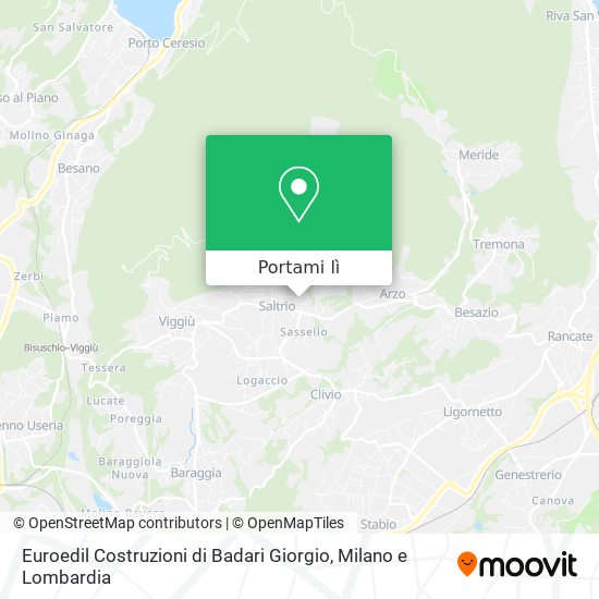Mappa Euroedil Costruzioni di Badari Giorgio