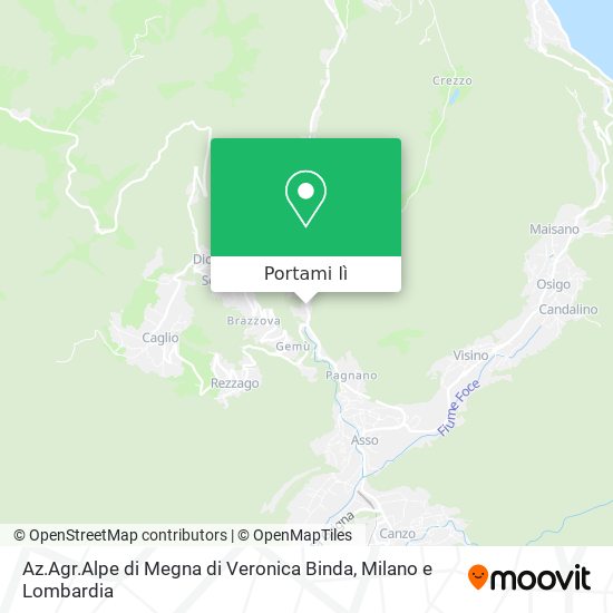 Mappa Az.Agr.Alpe di Megna di Veronica Binda