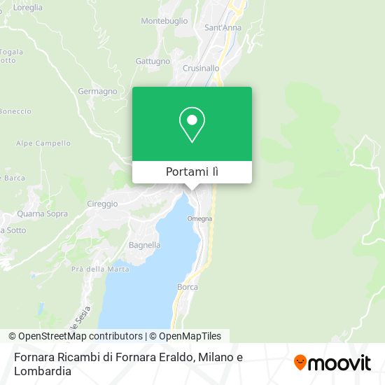 Mappa Fornara Ricambi di Fornara Eraldo