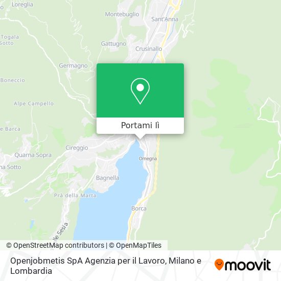 Mappa Openjobmetis SpA Agenzia per il Lavoro