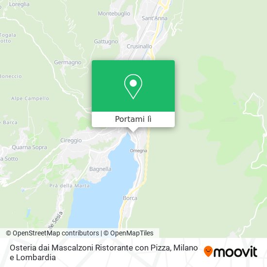 Mappa Osteria dai Mascalzoni Ristorante con Pizza
