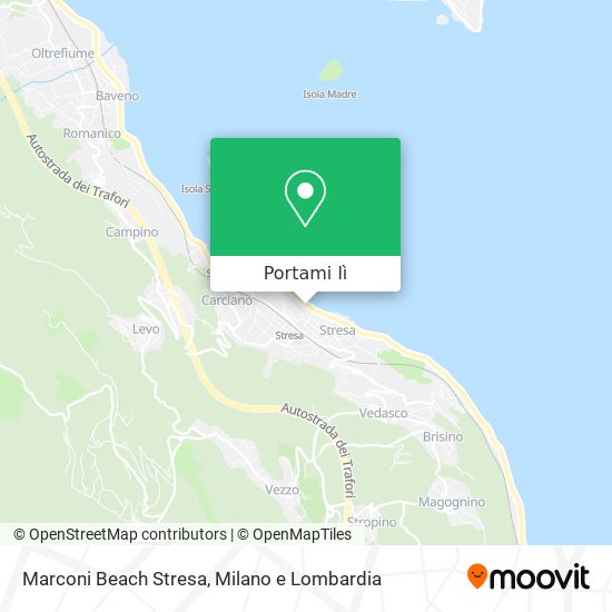 Mappa Marconi Beach Stresa