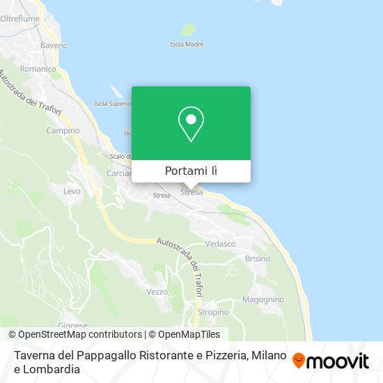 Mappa Taverna del Pappagallo Ristorante e Pizzeria