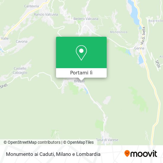 Mappa Monumento ai Caduti