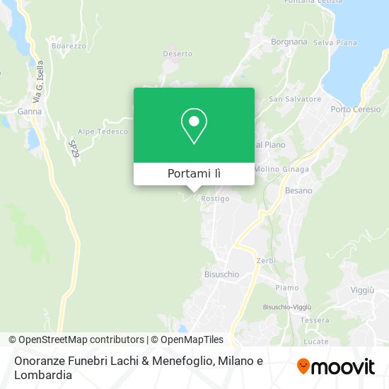 Mappa Onoranze Funebri Lachi & Menefoglio
