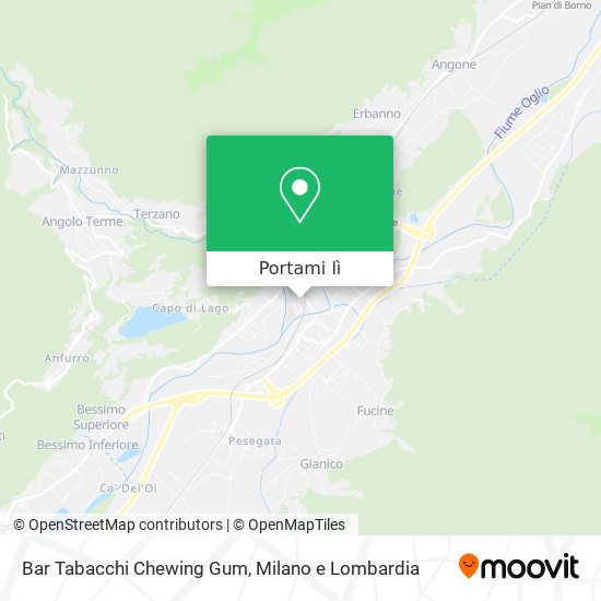 Mappa Bar Tabacchi Chewing Gum