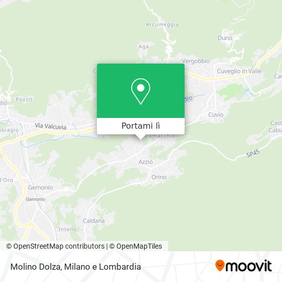 Mappa Molino Dolza