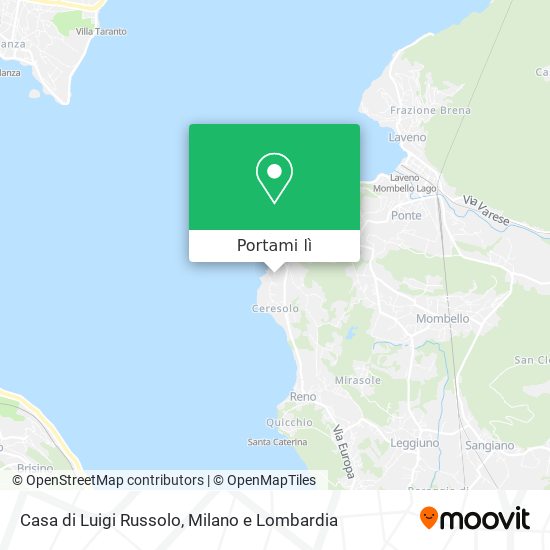 Mappa Casa di Luigi Russolo