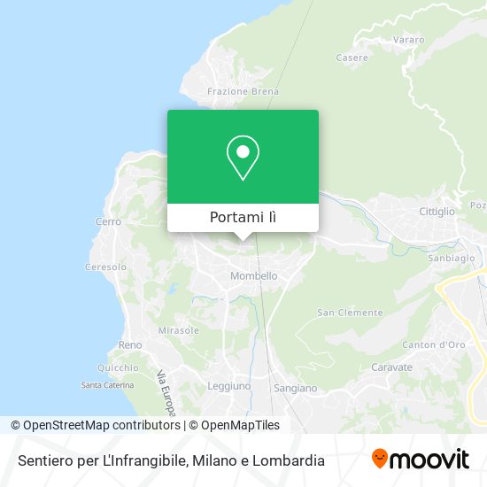 Mappa Sentiero per L'Infrangibile