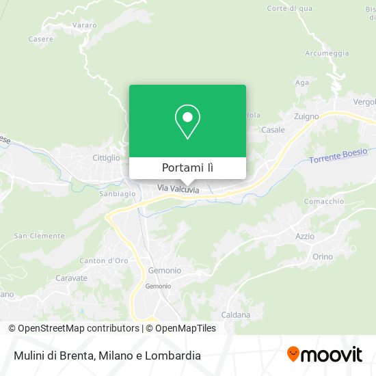 Mappa Mulini di Brenta