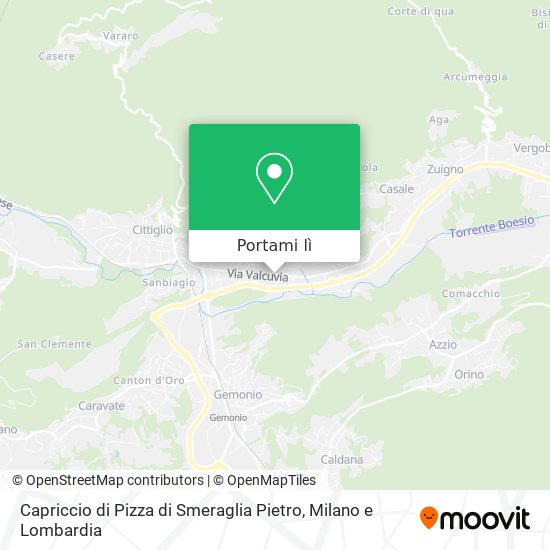 Mappa Capriccio di Pizza di Smeraglia Pietro