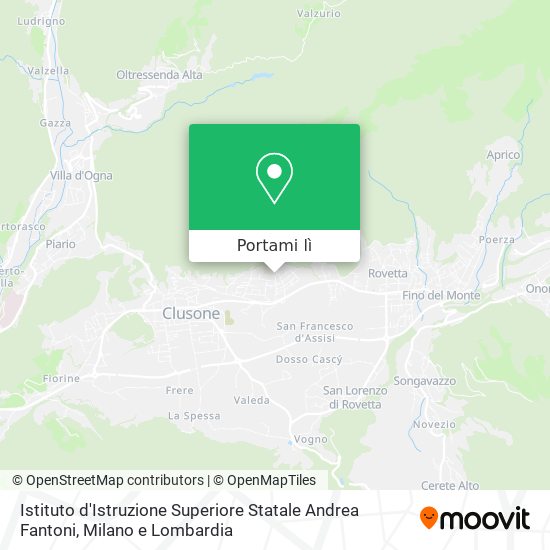 Mappa Istituto d'Istruzione Superiore Statale Andrea Fantoni
