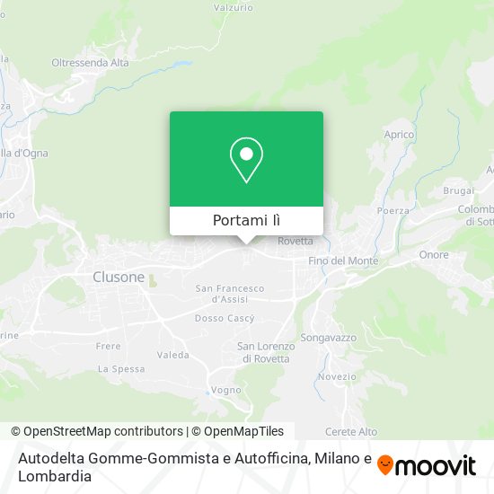 Mappa Autodelta Gomme-Gommista e Autofficina