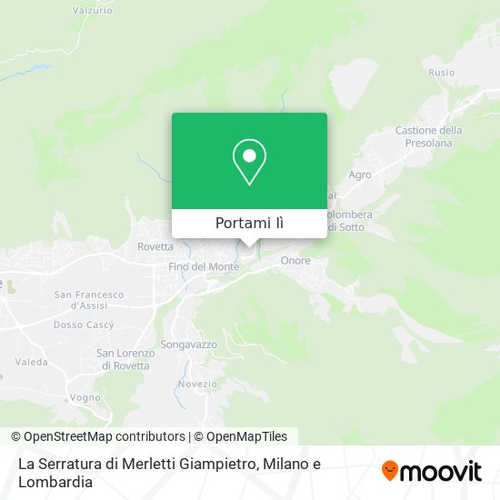 Mappa La Serratura di Merletti Giampietro