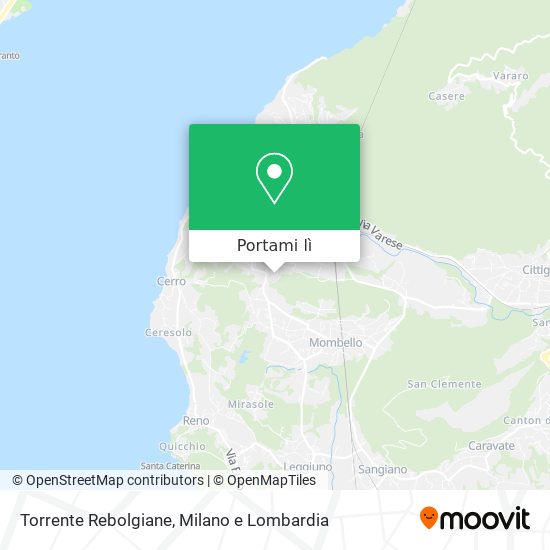 Mappa Torrente Rebolgiane