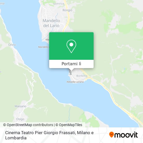 Mappa Cinema Teatro Pier Giorgio Frassati