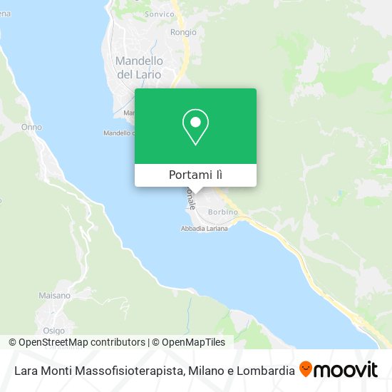 Mappa Lara Monti Massofisioterapista