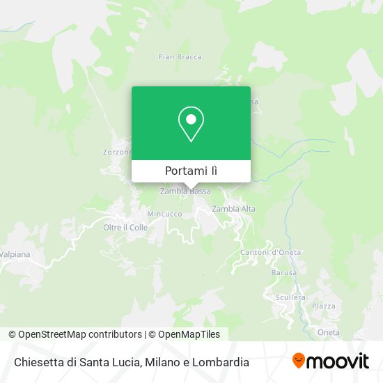 Mappa Chiesetta di Santa Lucia
