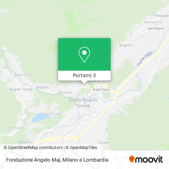 Mappa Fondazione Angelo Maj