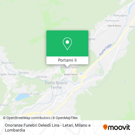 Mappa Onoranze Funebri Deleidi Lina - Letari
