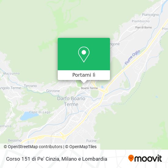 Mappa Corso 151 di Pe' Cinzia