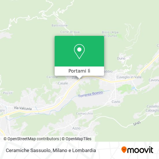 Mappa Ceramiche Sassuolo