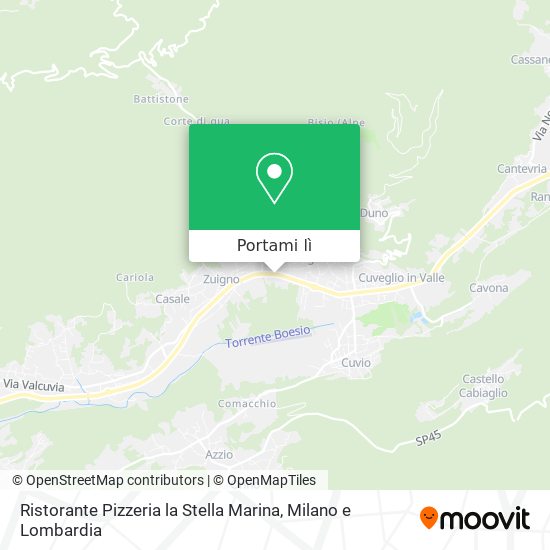 Mappa Ristorante Pizzeria la Stella Marina