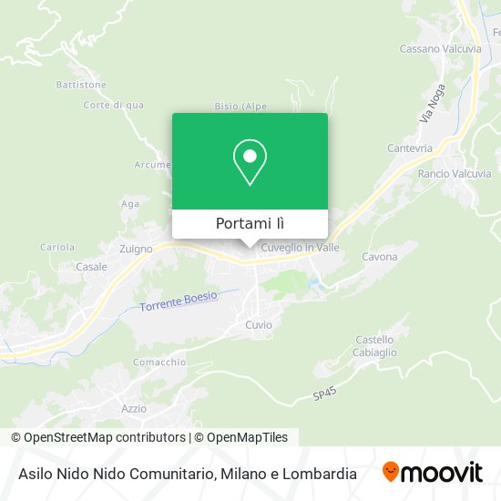 Mappa Asilo Nido Nido Comunitario