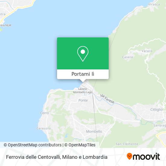 Mappa Ferrovia delle Centovalli