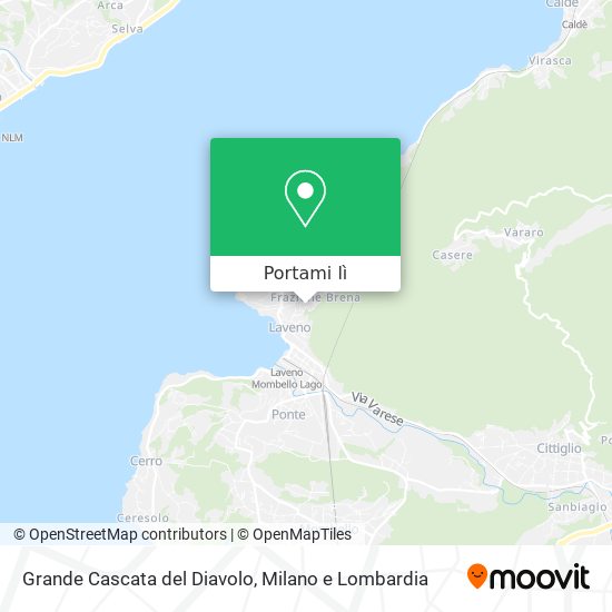 Mappa Grande Cascata del Diavolo