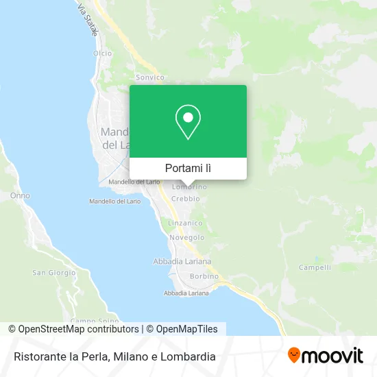 Mappa Ristorante la Perla