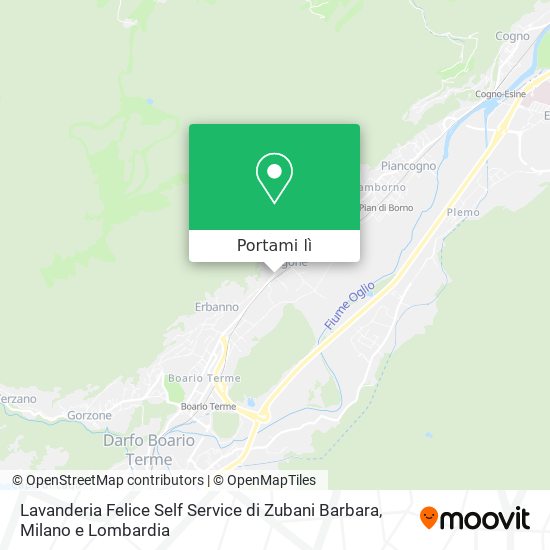 Mappa Lavanderia Felice Self Service di Zubani Barbara